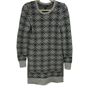 ROOTS CANADA Long Tunic Sweater w/ Slit Gray Size XS